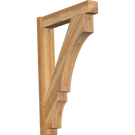 Ekena Millwork Balboa Rough Sawn Craftsman Outlooker, Western Red Cedar, 6"W x 30"D x 42"H OUT06X30X42BOA04RWR